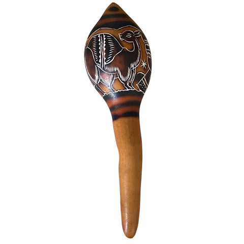 Peruvian Nazca Lines Gourd Maraca - Long