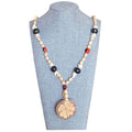 Huayruro & Ayahuasca Bark & Seeds Necklace