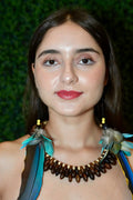Blue Waters Arara Feather Earrings