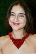 Pao Brazil Seed Necklace - Red
