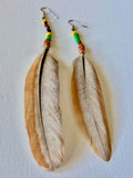 Weh Pataxo Feather Earrings