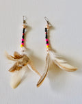 Zimou Pataxo Feather Earrings