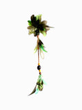 Emerald Pataxo Feather Hair Pin